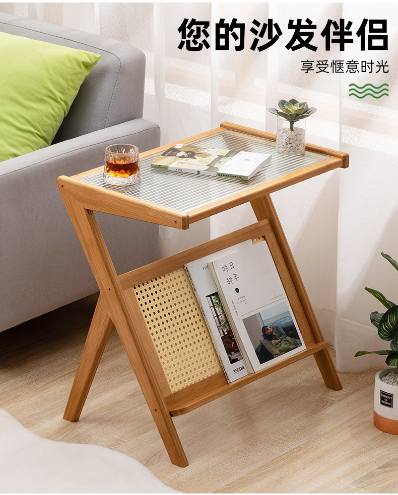 简易茶几客厅轻奢高级感家用玻璃小茶几茶台极简风边几小户型茶桌详情12