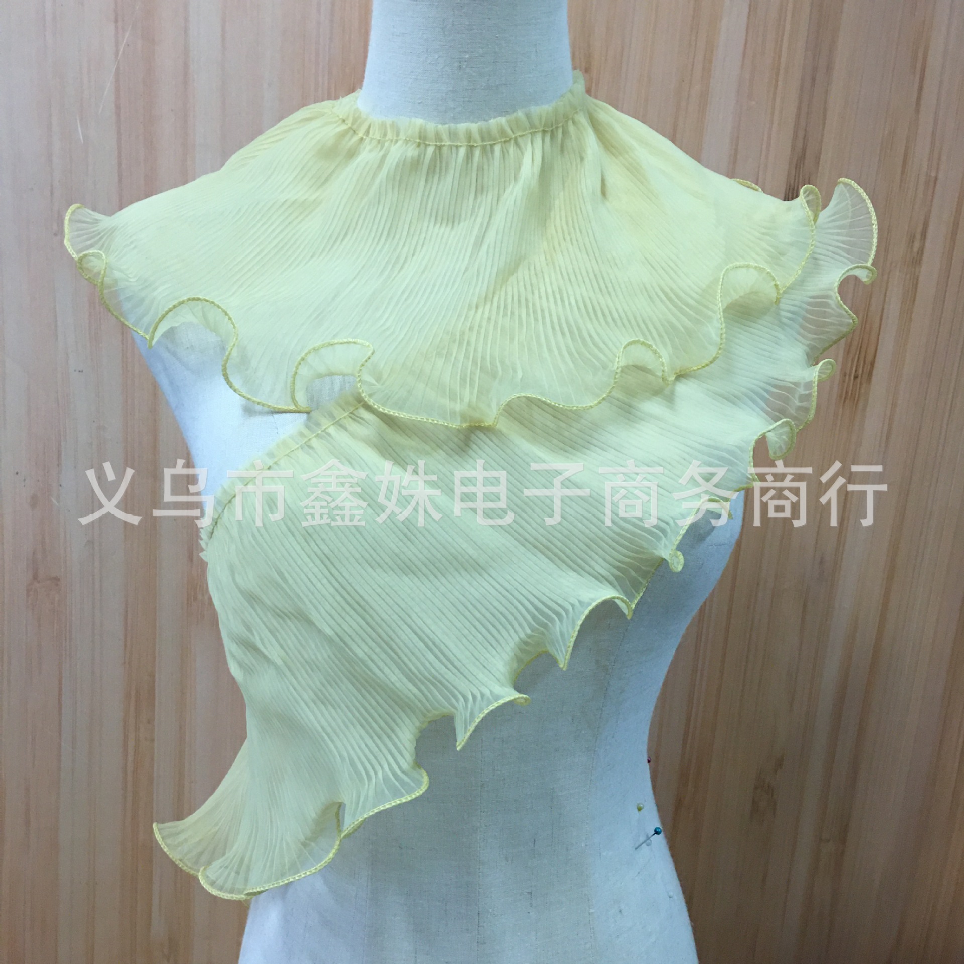 New chiffon pleated lace high-density clothing accessories pic 11