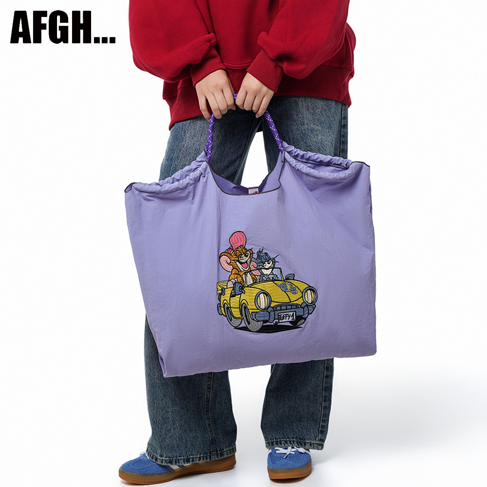 AFGH Warner officially authorized TomJerry embroidered shopping bag handbag, high-end car cat pic 5