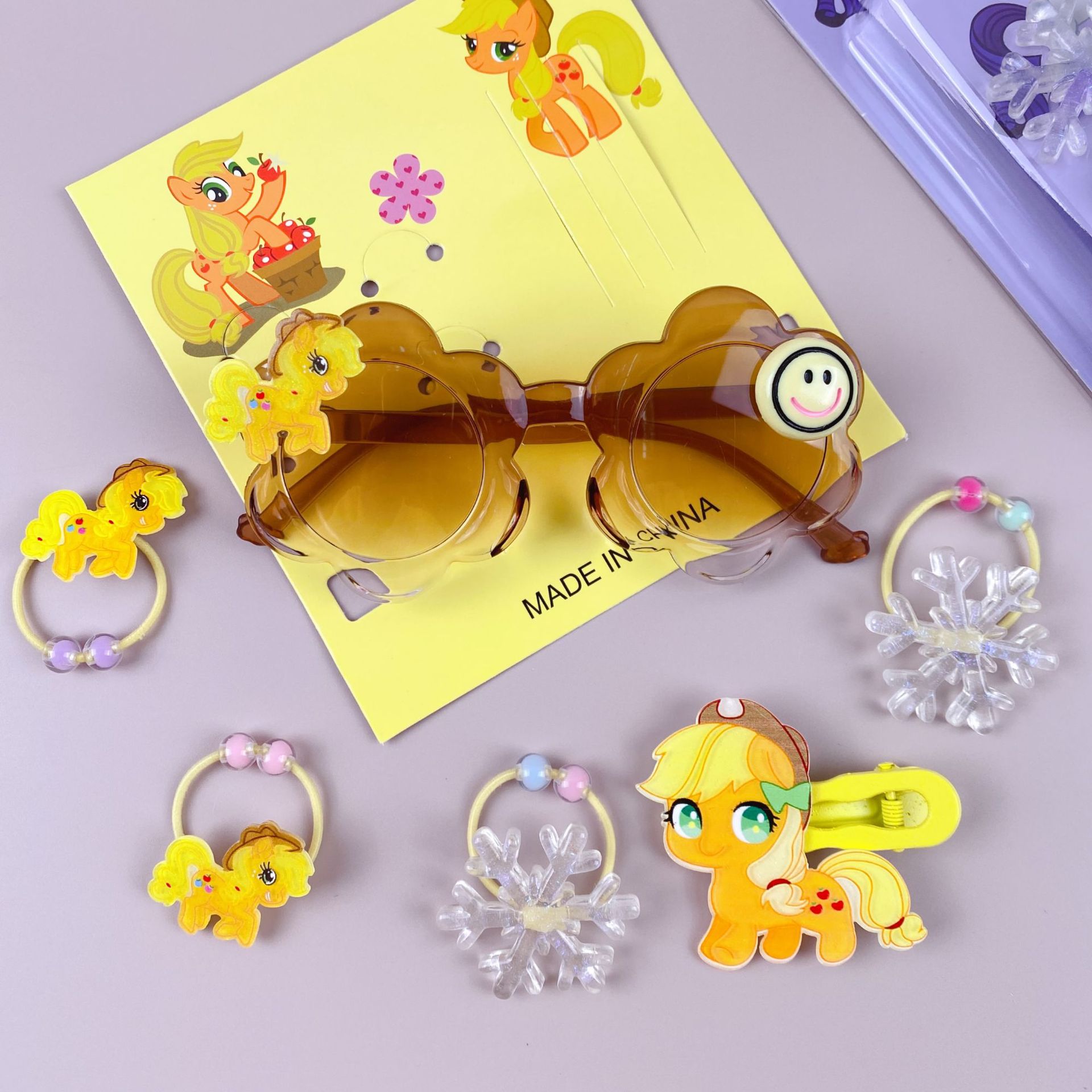 新款三丽鸥眼镜卡通皮筋发夹饰品套装可爱少女心装扮潮玩时尚精品详情21