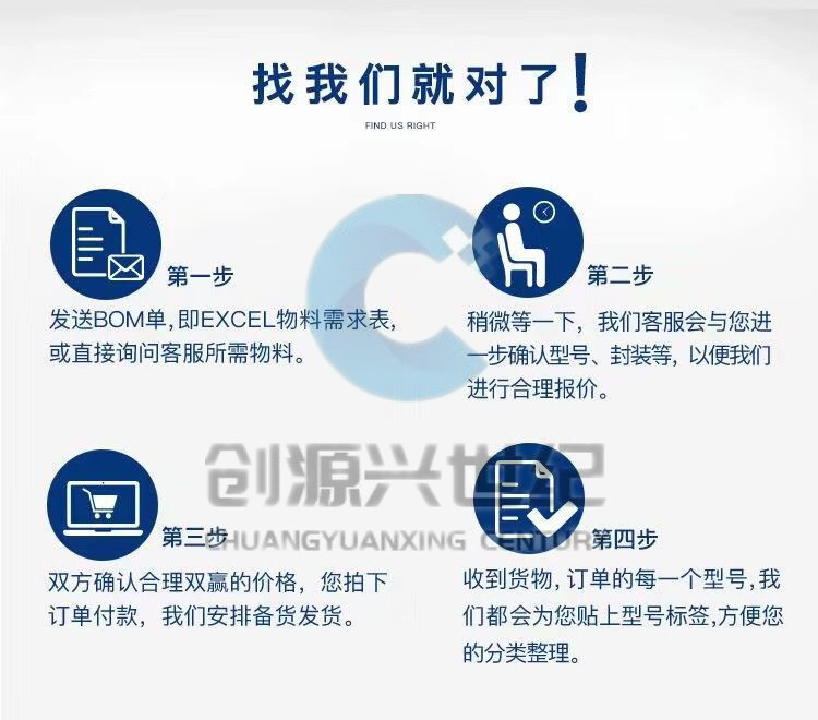 One-stop electronic component BOM matching, integrated circuit chips IC, resistors, capacitors, inductors, diodes, transistors pic 58