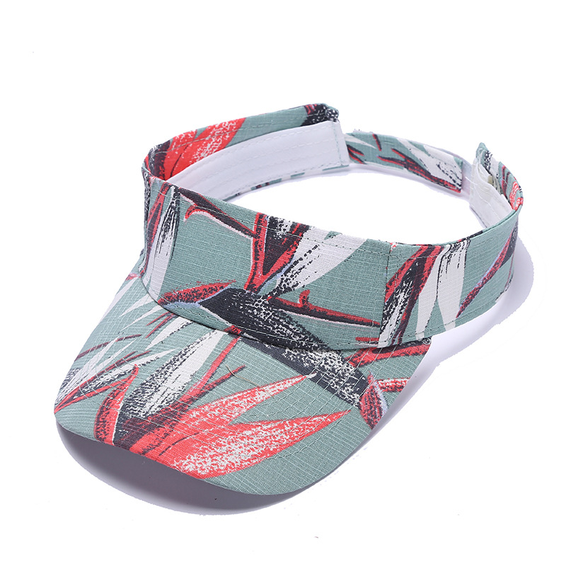 Marathon outdoor sports baseball cap, running headless breathable sun hat, pure cotton printed floral ceiling cap pic 12