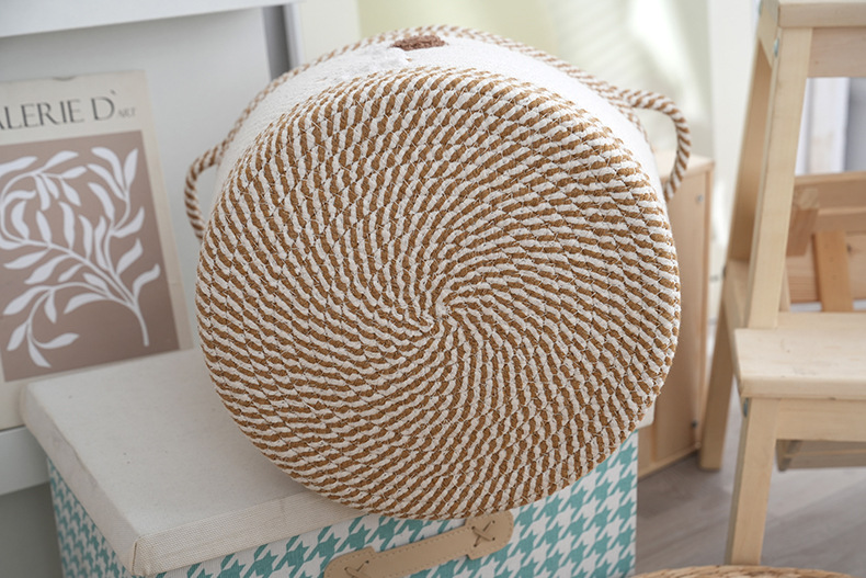 卡通收纳筐小杂物带提手杂物收纳篮家居衣物整理筐宿舍卧室脏衣篮详情13