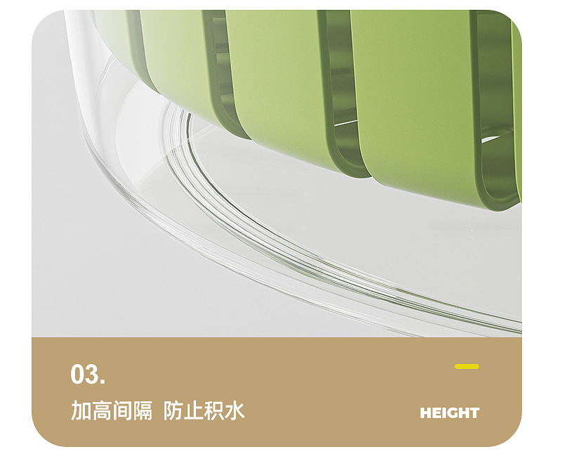 Fruit draining basket, double-layer high appearance level, multi-functional kitchen household vegetable washing basin, large-capacity hollowed-out draining basket pic 12