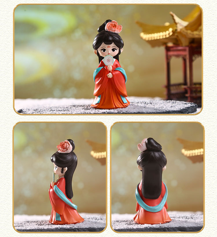 Top 10 Ancient Charm Beauty trinkets, New best-selling resin craft decorative items, Chinese cartoon casual Tang Dynasty pic 9