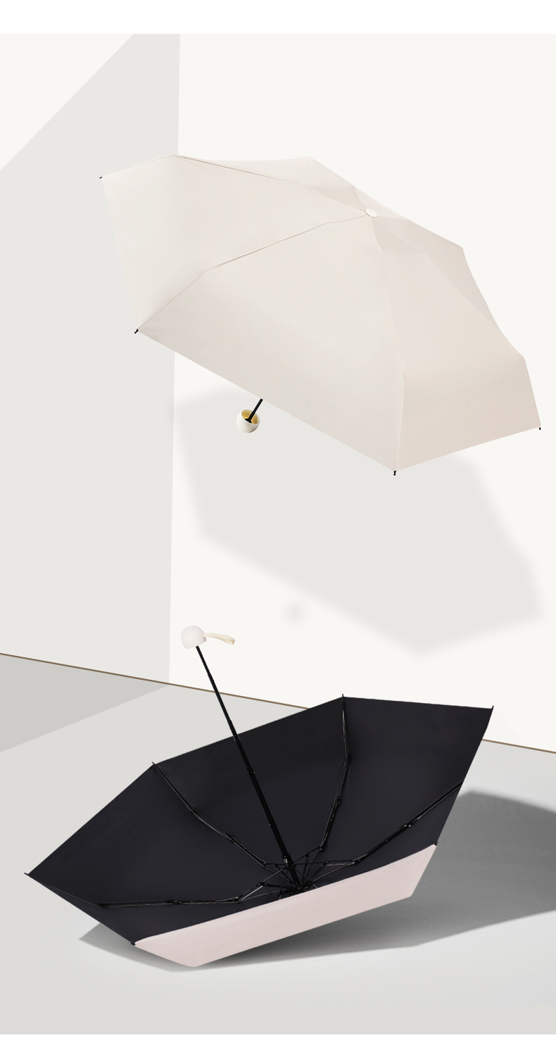 伞小巧雨伞批发折叠五折伞晴雨两用胶囊伞防晒遮阳伞口袋女高级感详情33