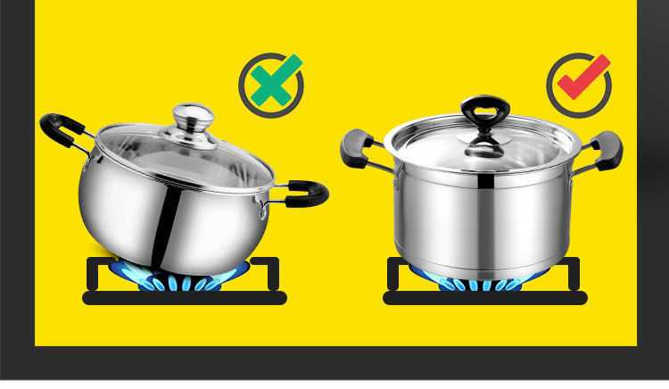 Stainless steel soup pot with thickened base, household double-ear soup pot for cooking porridge and noodles, baby food pot, single-handle milk pot pic 8