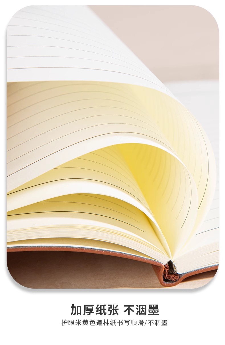 Customized soft leather notebooks with logo printing, free engraving, diaries, business office meeting record books, and custom-made notebooks pic 13