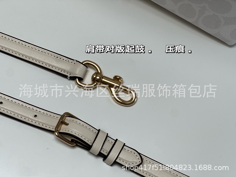 新款流浪包百搭配牛皮对花版字母腋下包斜挎包质感斜挎购物袋详情44