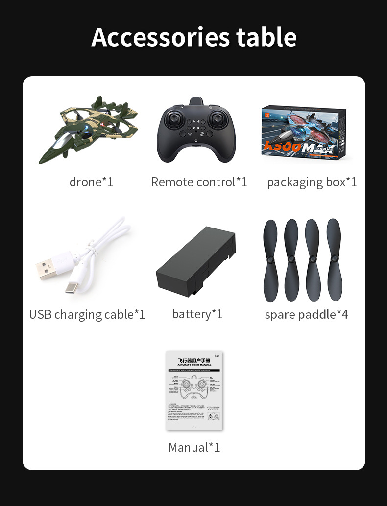 ABS plastic remote-controlled aircraft, remote-controlled fighter jets, high-quality quadcopters, foam drones pic 14