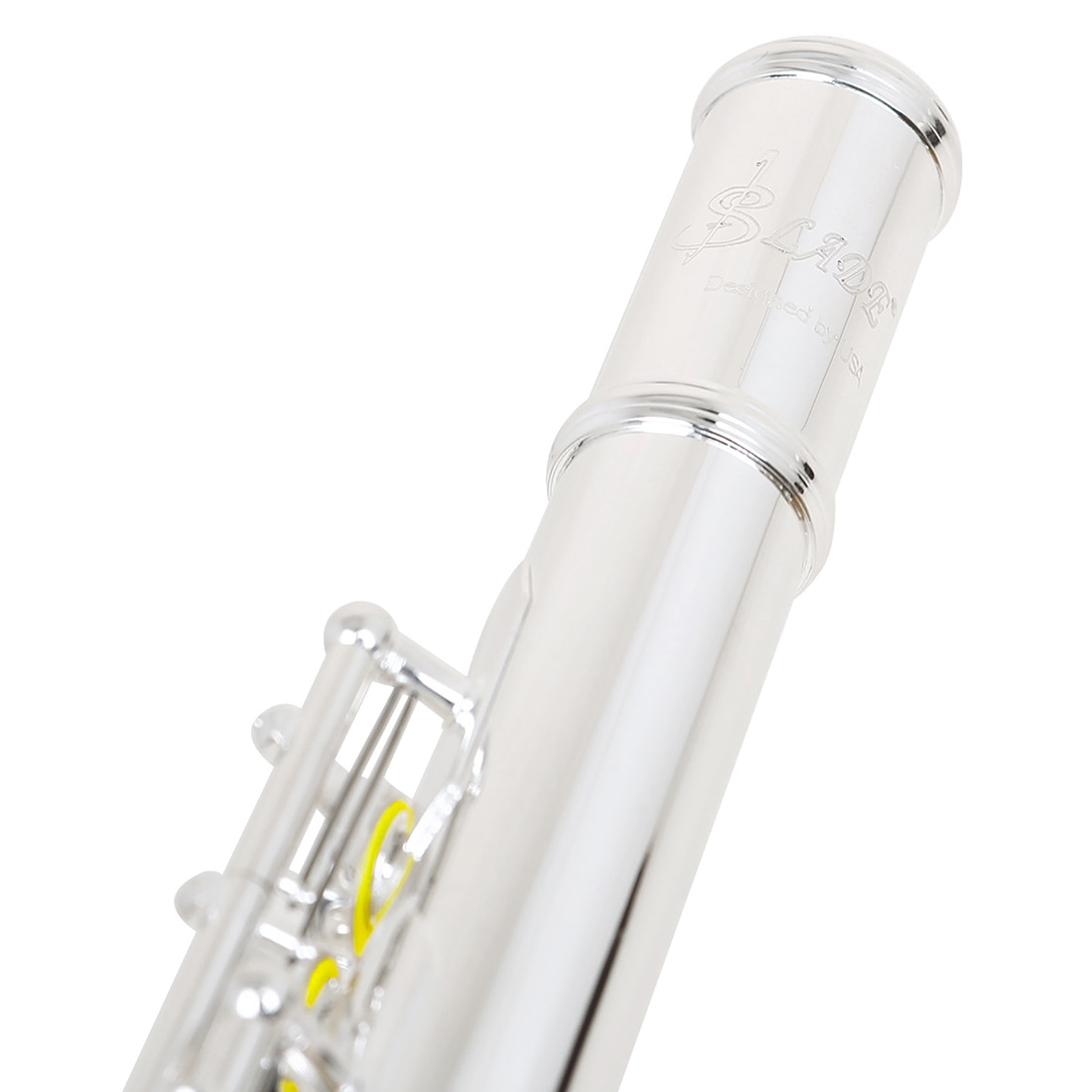 Cross-border silver-plated flute, 16-hole closed-hole C major silver flute, white copper curved flute, professional performance flute pic 20