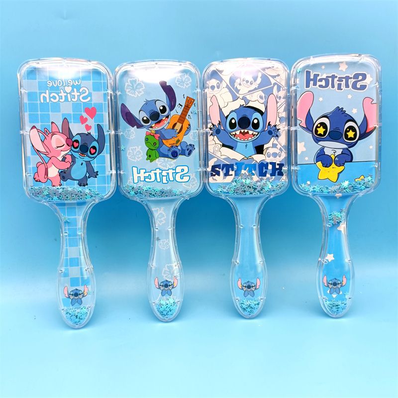 史迪仔儿童美发梳可爱卡通KT猫三丽欧气垫流沙梳气囊梳可挑款详情1