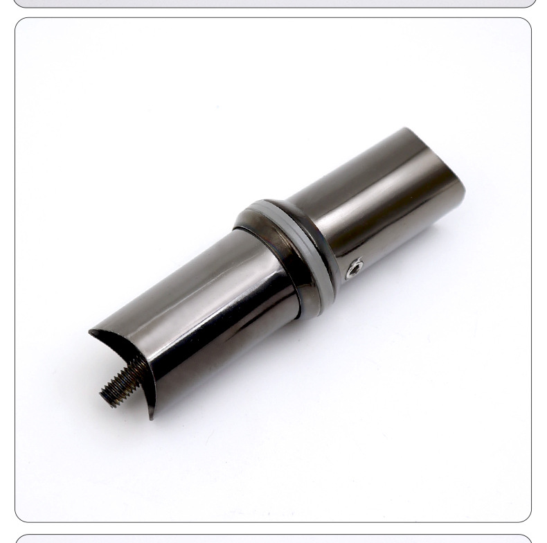 大门拉手脚加厚304不锈钢圆管方管实木拉手配件玻璃门把手固定脚详情23