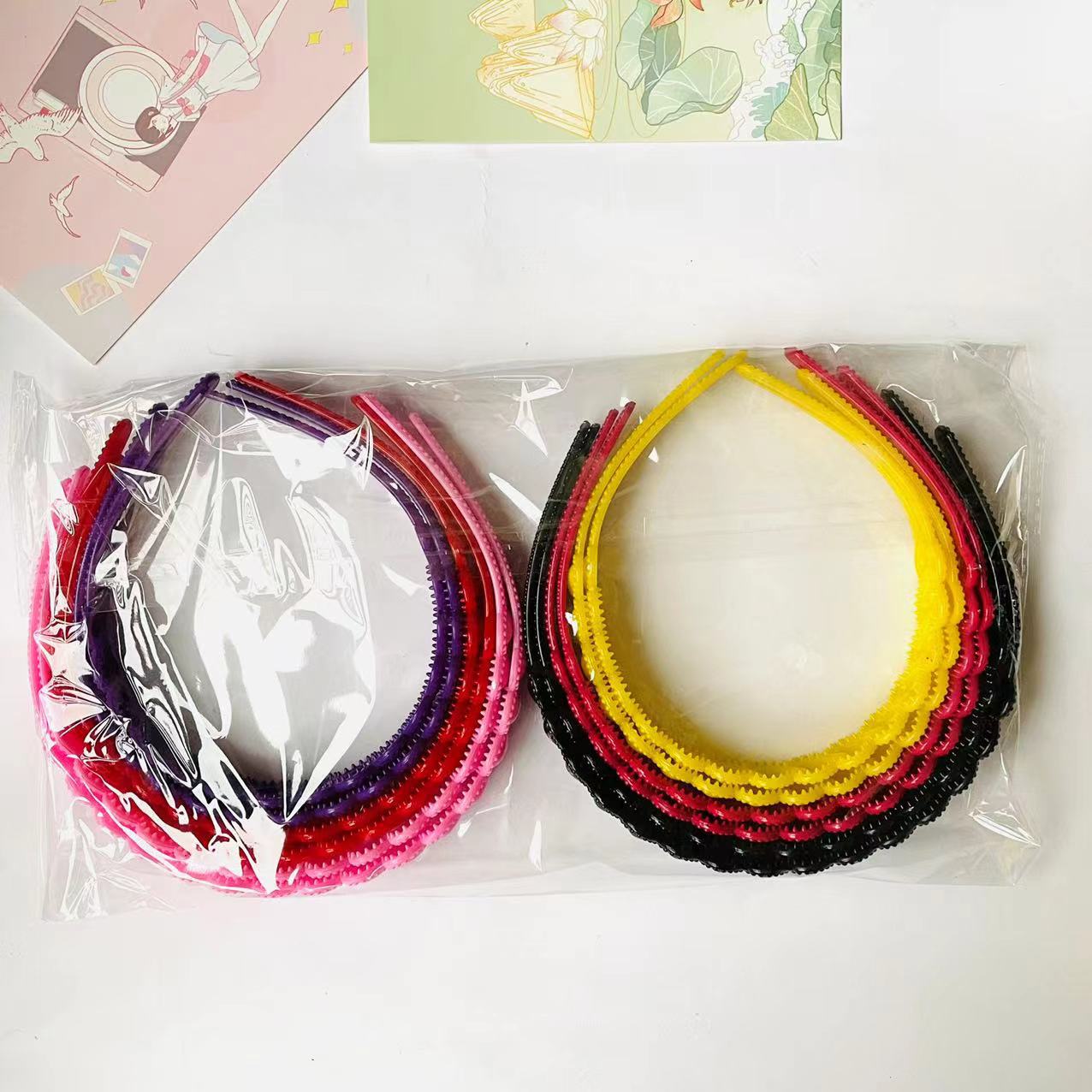 【1-11 Zones 】 Big heart hair band 12/ pack 2400/ box Soft candy-colored big heart hair band for pressing hair, daily outing face washing hair accessory, bangs hair clip 1 yuan 2 yuan pic 4