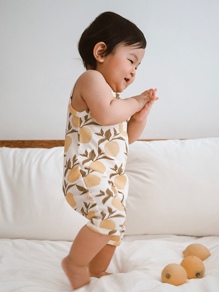 2025夏款婴儿衣服ins婴儿连体衣a类宝宝吊带哈衣爬服详情34