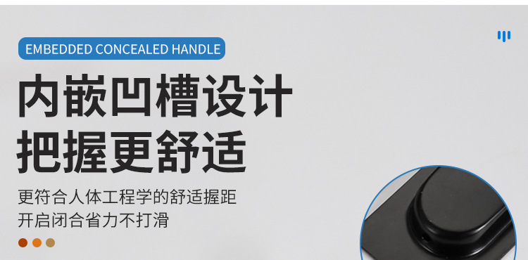 Modern and simple cabinet door hidden handle, drawer hidden embedded handle, wardrobe door factory direct sales hidden handle pic 8
