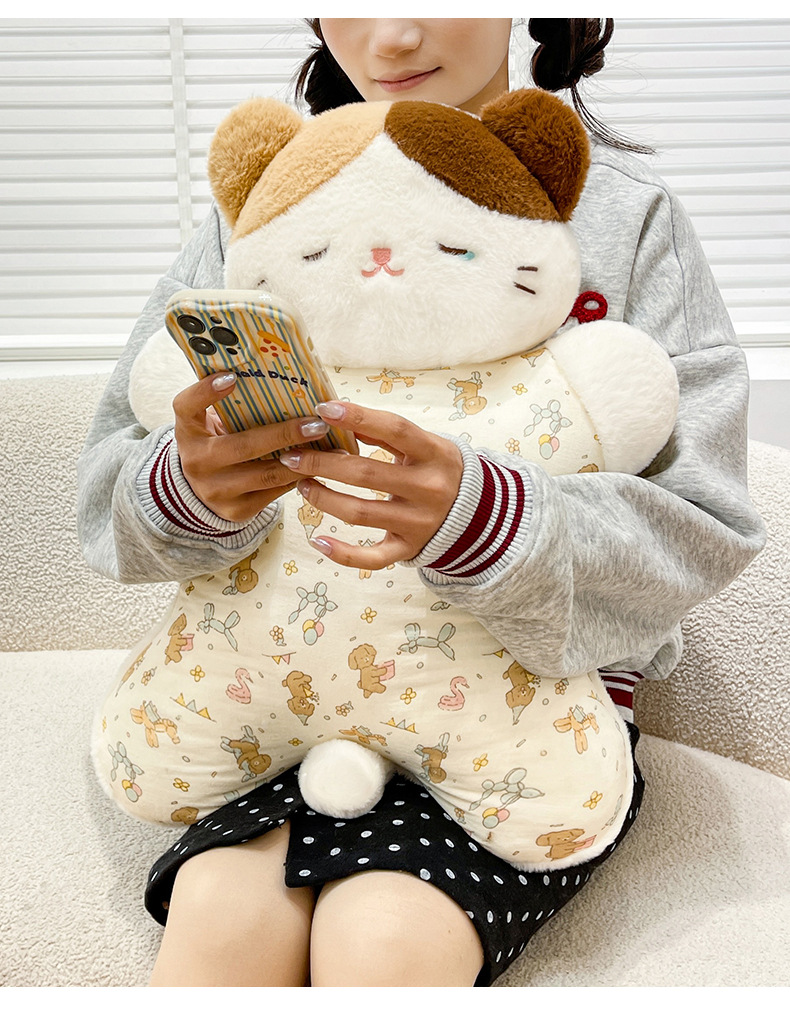 安抚动物玩偶超大捏捏可爱小羊毛绒玩具三花猫柔软抱枕送女生礼物详情21