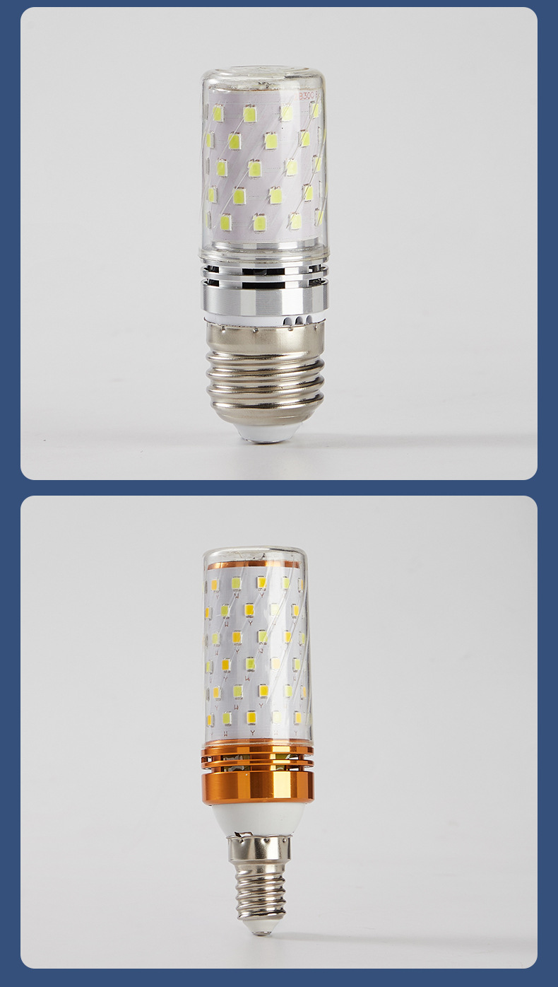 LED灯泡玉米灯e14小螺口E27螺纹节能灯家用光头强玉米灯家用灯泡详情13