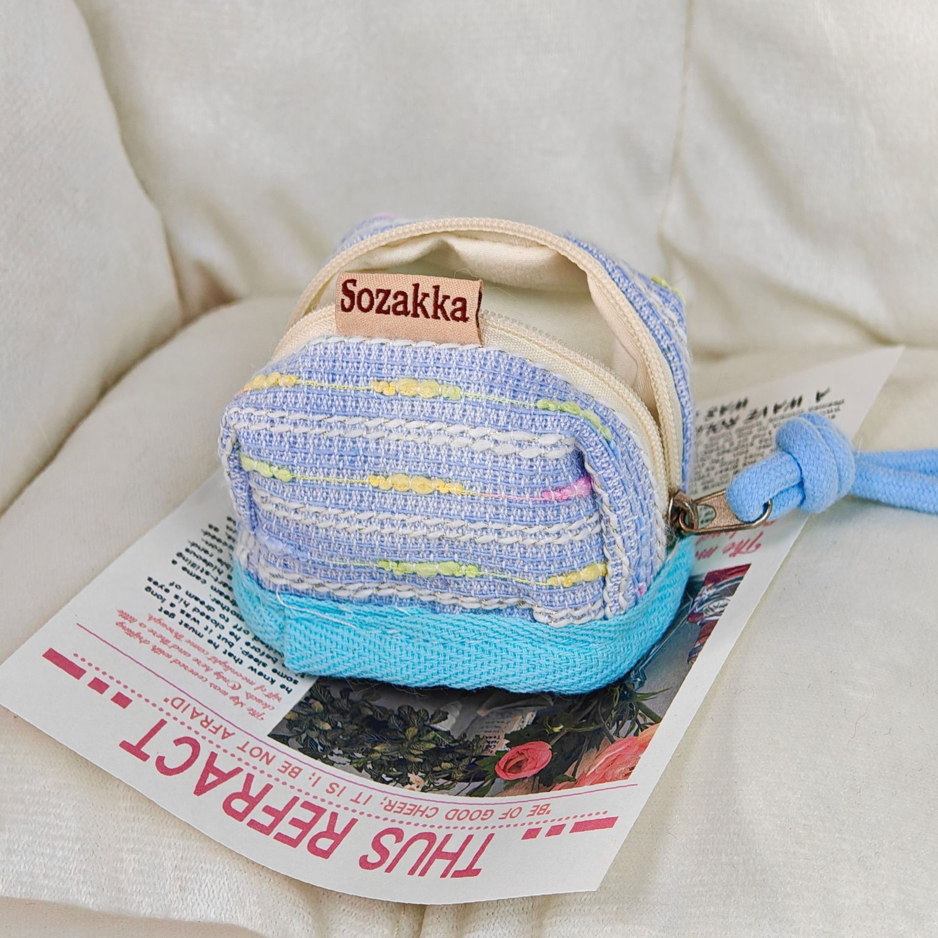 迷你小香风便携式苹果无线蓝牙耳机钥匙保护包收纳软布壳包收纳包详情16