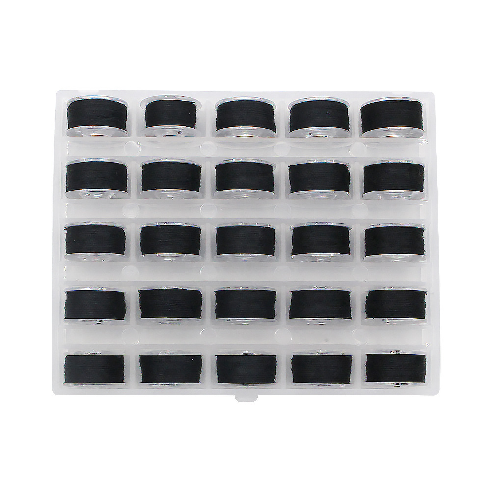 厂家批发家用缝纫机梭芯彩色绕线梭心25/36格梭心套装彩色缝纫线详情29