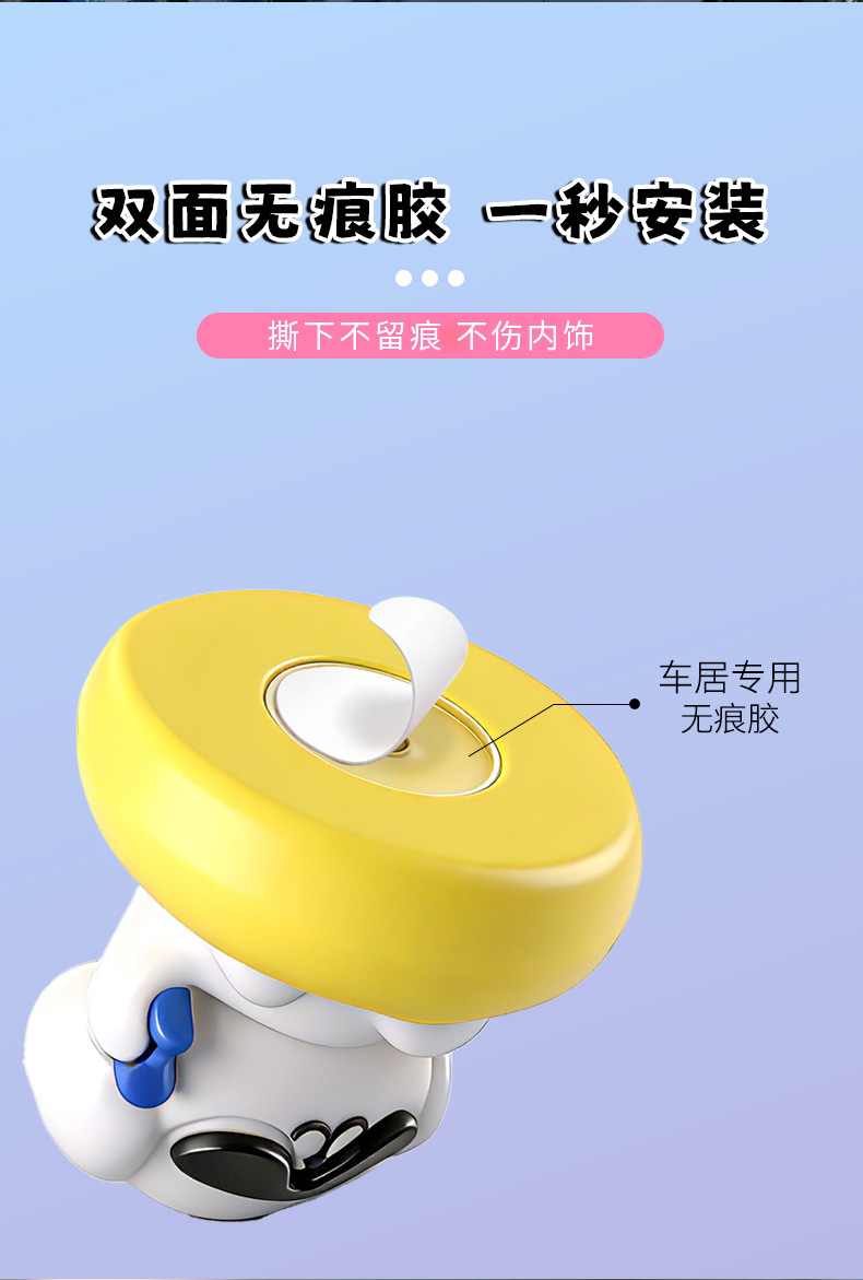 车载中控台创意动物公仔摆件diy装饰品挂配件迷你桌面小摆件厂家详情10