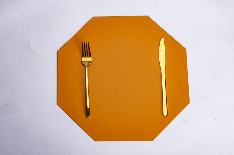 压边PVC皮革餐垫防水防油免洗咖啡垫餐桌隔热垫高级感餐具垫批发详情9