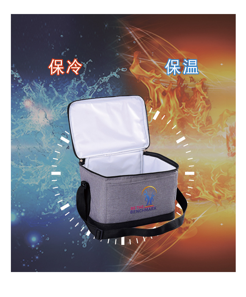 牛津布保温袋定制 铝箔手提袋蛋糕保鲜冰包 饭盒袋户外单肩野餐包详情7