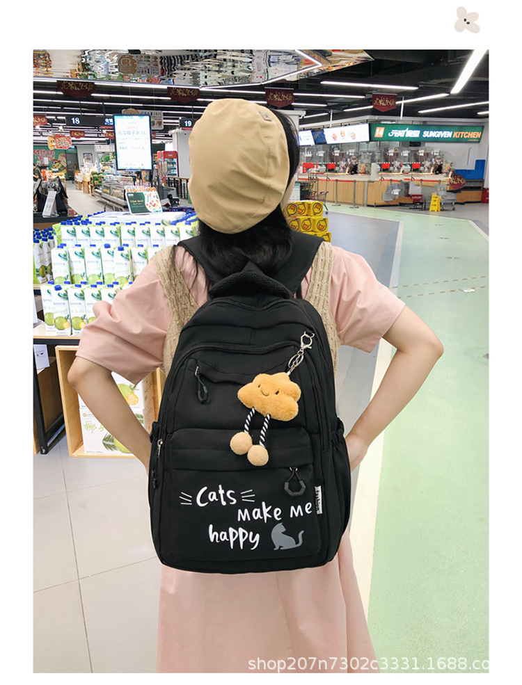 书包女小学生三到六年级轻便减负大容量双肩包新款初中高中生背包详情11