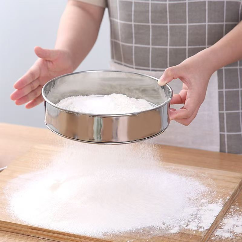 【 Zone 2-1 】15cm flour sieve 160 yuan per box, 15cm household round flour sieve, filtering flour sieve, kitchen flour basket, tool sieve, wholesale 2 yuan pic 3