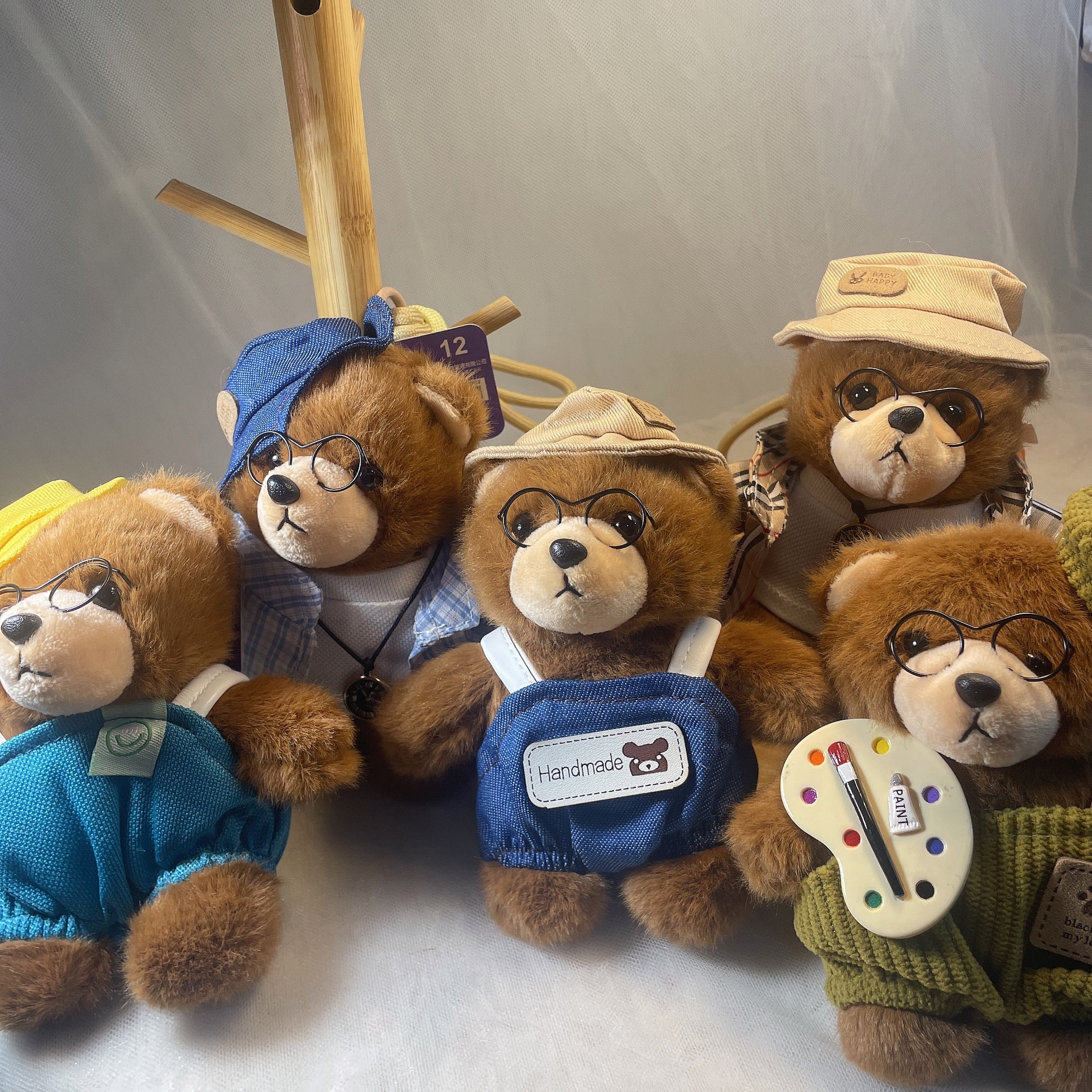 威廉熊挂件毛绒玩具创意小熊情侣钥匙扣包包挂饰生日礼物女生礼物详情2