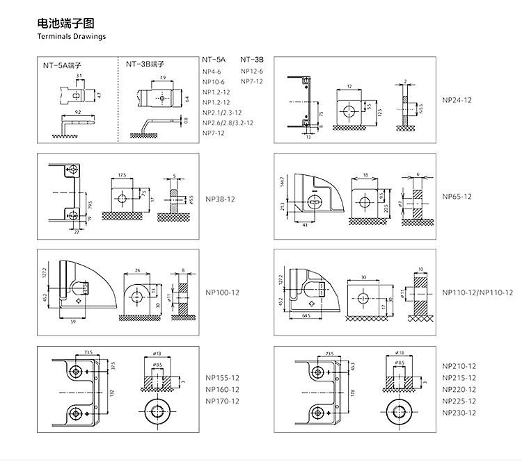 YUASA lead-acid NP100-12V/38AH/100AH/7AH HUPS power supply, maintenance-free YuASA battery pic 9