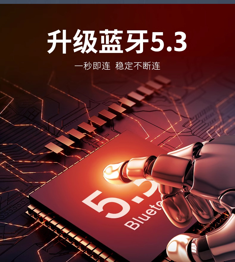 跨境爆款涂鸦无线头戴式耳机重低音蓝牙5.4音乐手机通用电商耳麦详情4