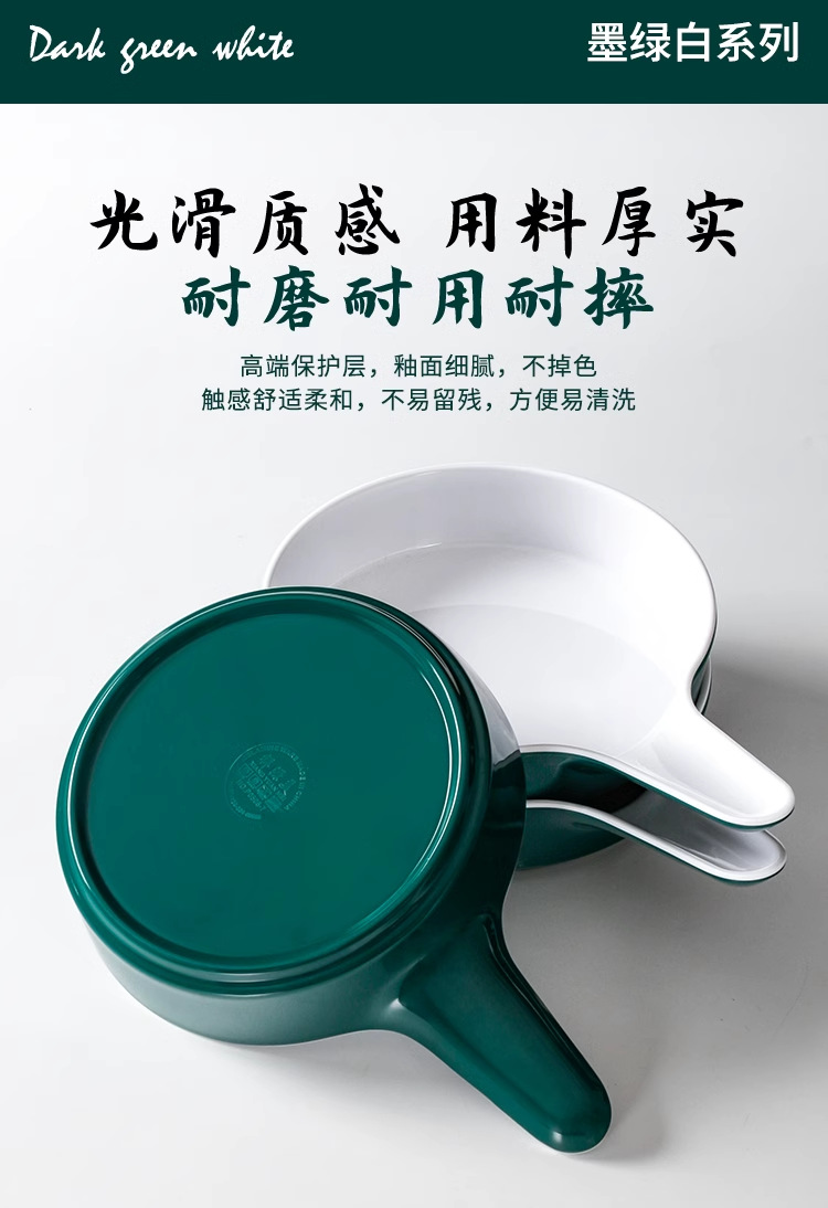 密胺创意平底锅盘特色炒饭盘子烤肉盘带手柄西餐意面小吃盘凉菜盘详情5