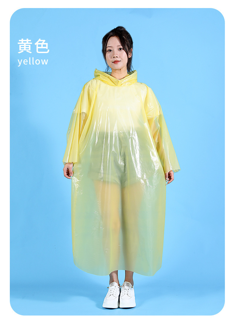 Thickened and lengthened disposable raincoat, explosion-proof rain travel one-piece raincoat, portable card, adult hiking and rafting raincoat pic 21