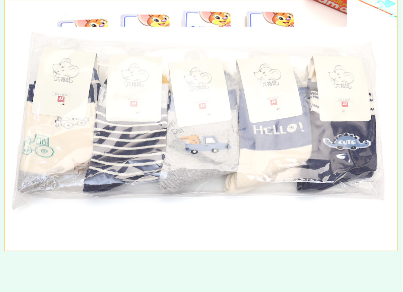 六指鼠童袜秋冬保暖精梳棉厚款中筒女孩大宝袜子六指鼠冬款详情10