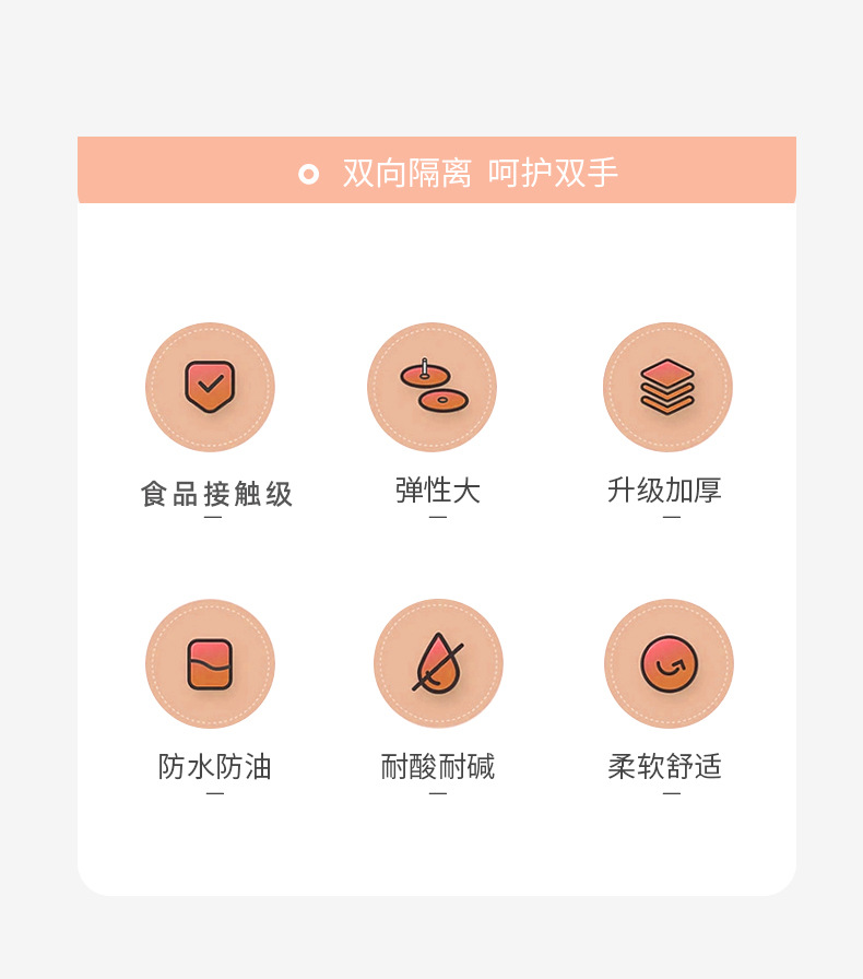 家用丁腈手套批发橡胶耐用做家务清洁加长丁晴一次性手套厨房洗碗详情3