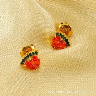 钛钢2023网红爆款小众设计感耳环女欧美复古风五角星耳圈耳饰批发详情3