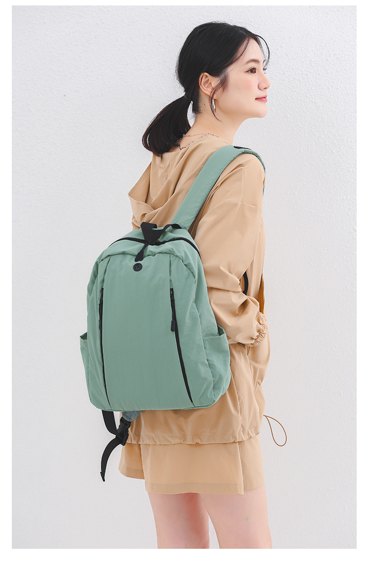 跨境直供亚马逊热销女包 日系尼龙布双肩包 户外休闲百搭通勤背包详情15