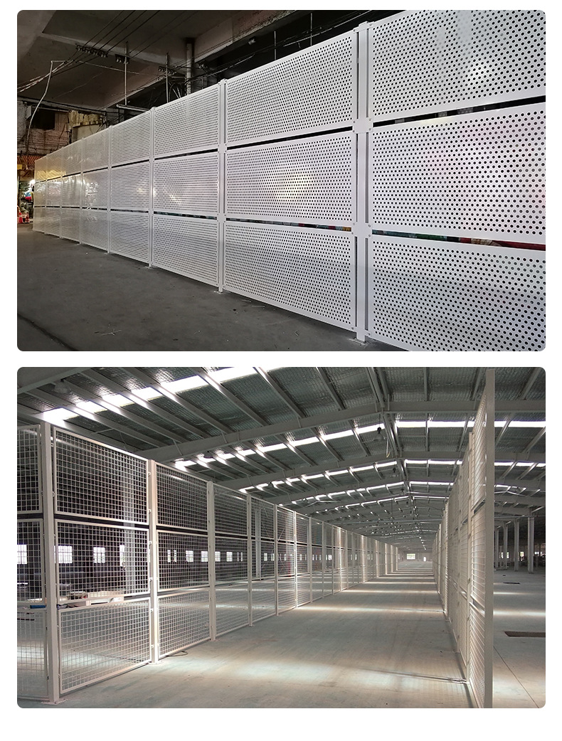 车间设备防护网隔离栅快递分拣网可移动仓库隔断围栏网源头工厂详情5