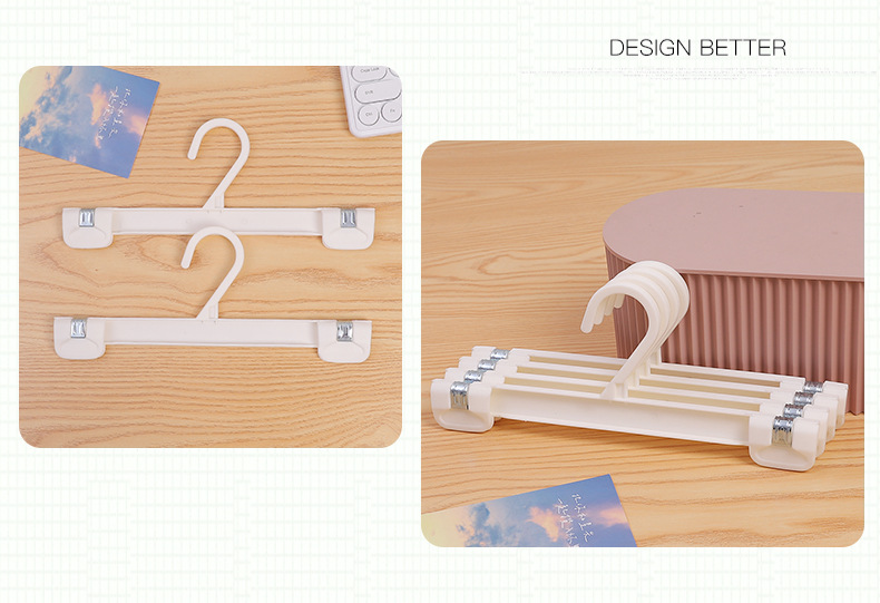 Multi-functional thickened and thickened anti-slip trouser rack set, silicone wide-shoulder hanger, Muji trouser rack, anti-grass net, goose-shaped trouser rack, household organizing products pic 12
