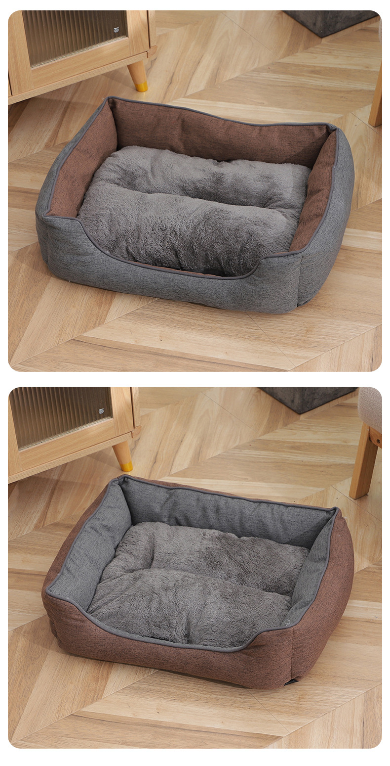 冬季加厚保暖泰迪宠物窝加厚北极绒宠物猫窝保暖垫方垫宠物睡垫详情11