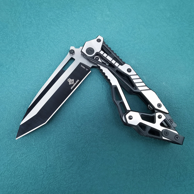 Multi-functional mechanical knife, wilderness survival knife, outdoor camping tool, all-stainless steel folding knife, folding knife delivery pic 3