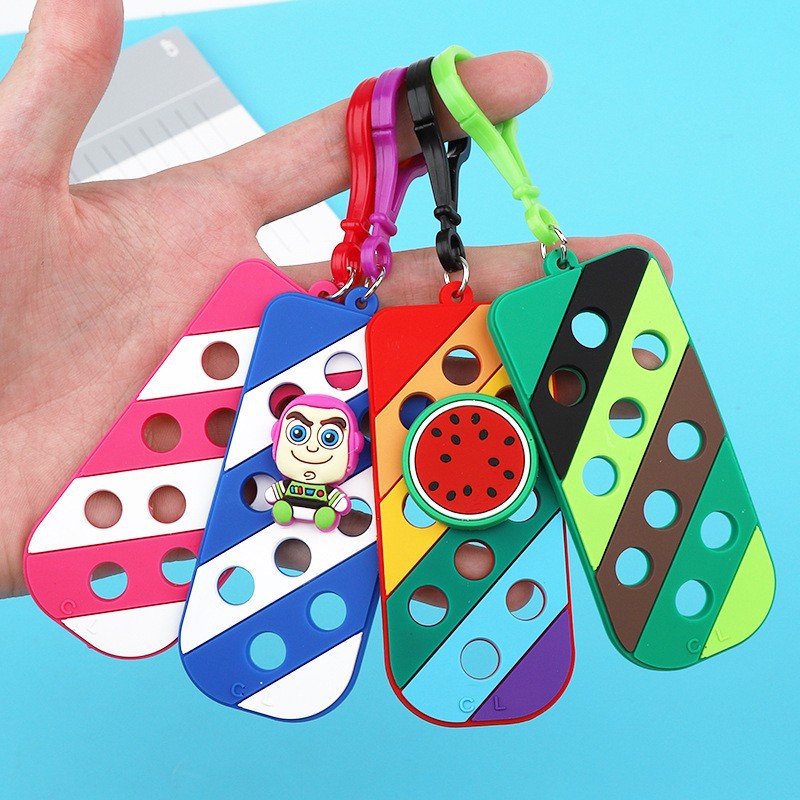 创意卡通洞洞板钥匙扣  DIY配件挂件 网红diy饰品手工配件包包挂详情4