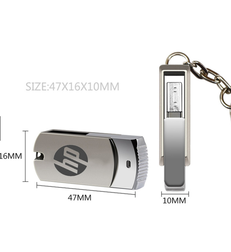 U盘32G高速USB2.0金属旋转U盘 展会礼品64bg优盘加logo电脑专用详情3