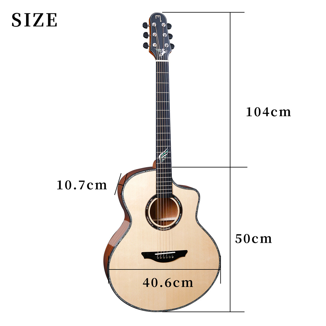 40-inch JF barrel acoustic single-board guitar, acoustic guitar, 40-inch acoustic guitar, all-wood acoustic guitar, acceptable pic 1