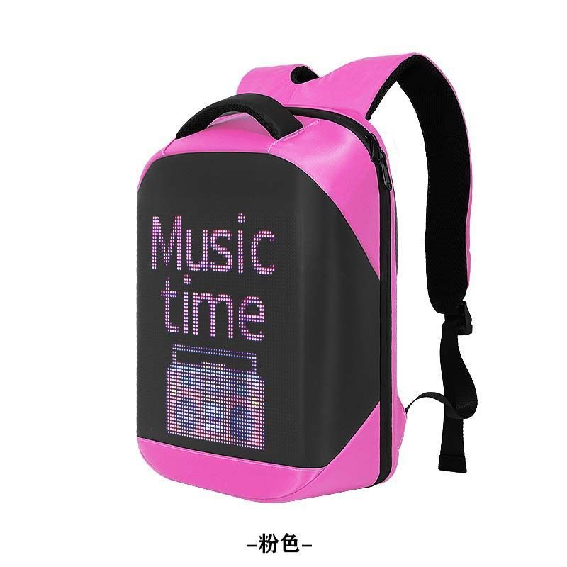 Bluetooth APP, fashionable and trendy led backpack, smart business backpack, waterproof LED display, electronic backpack pic 11