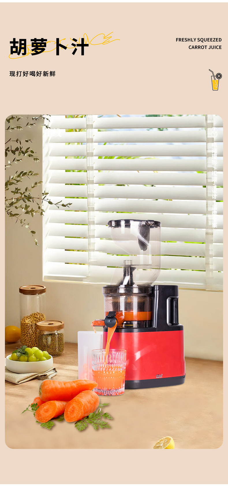厂家生产批发榨汁机原汁机果蔬榨汁机学生榨汁杯螺旋榨汁机详情16