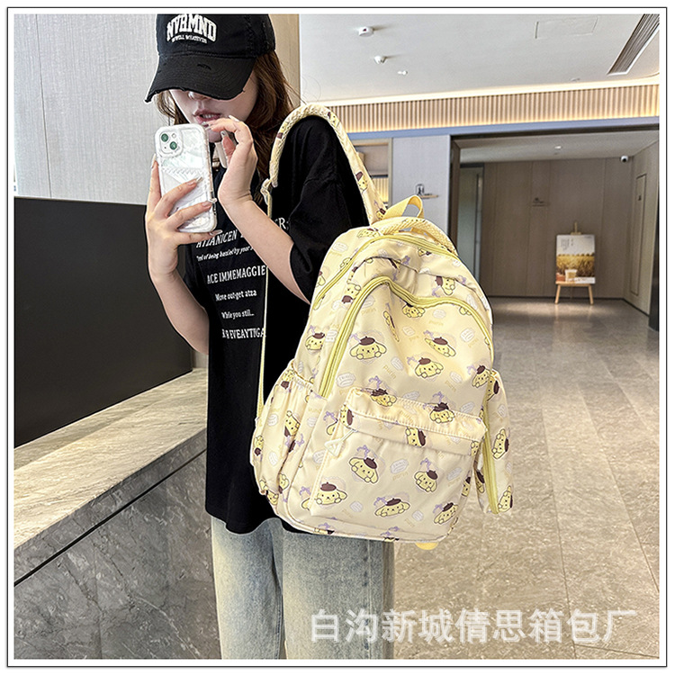 小学生护脊书包3-6年级儿童卡通印花书包大学女大容量耐脏双肩包详情26