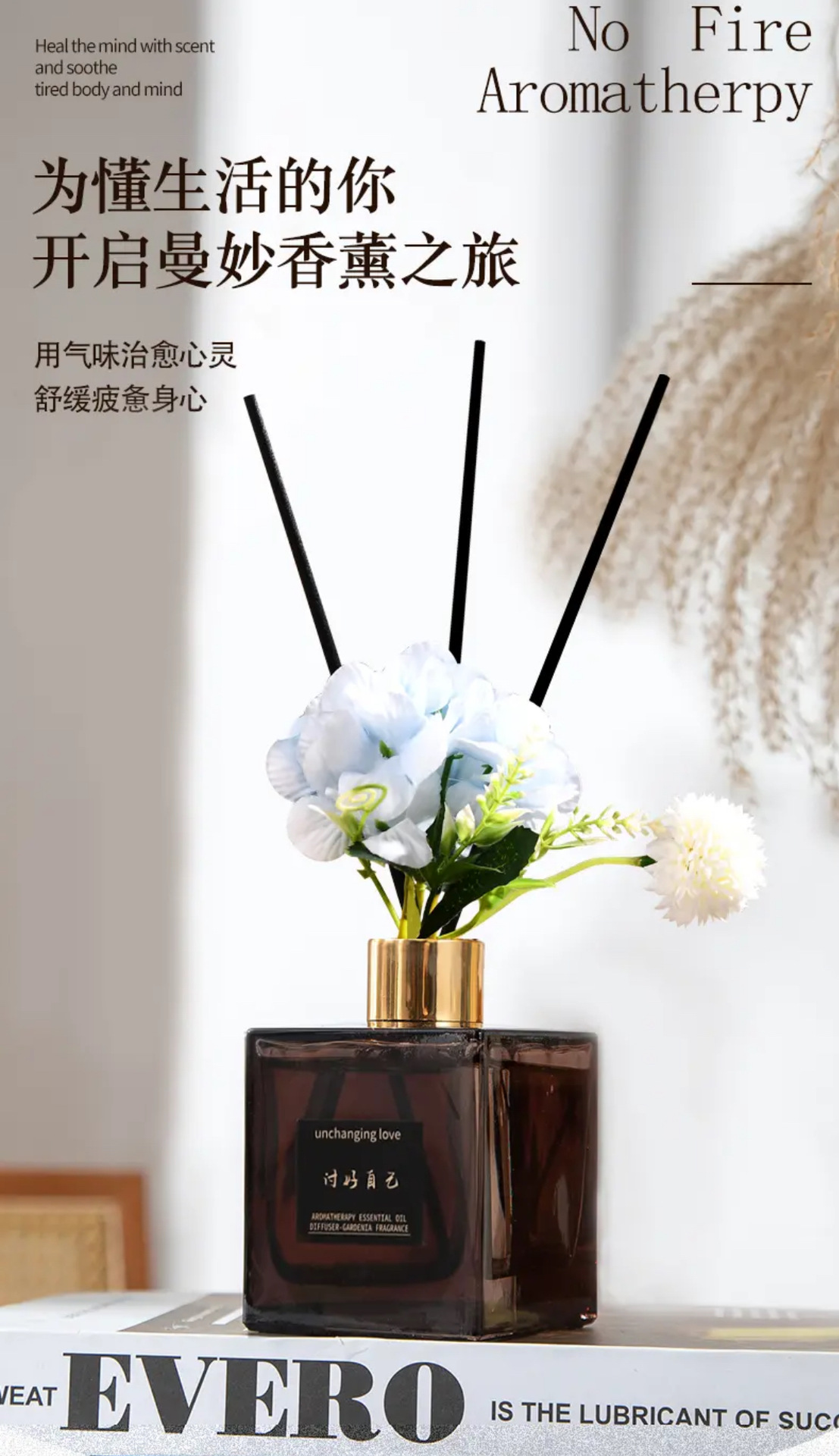 Master Flower Art, flameless aromatherapy, bedroom, living room, bathroom aromatherapy ornaments, purifying air, natural plant fragrance pic 6