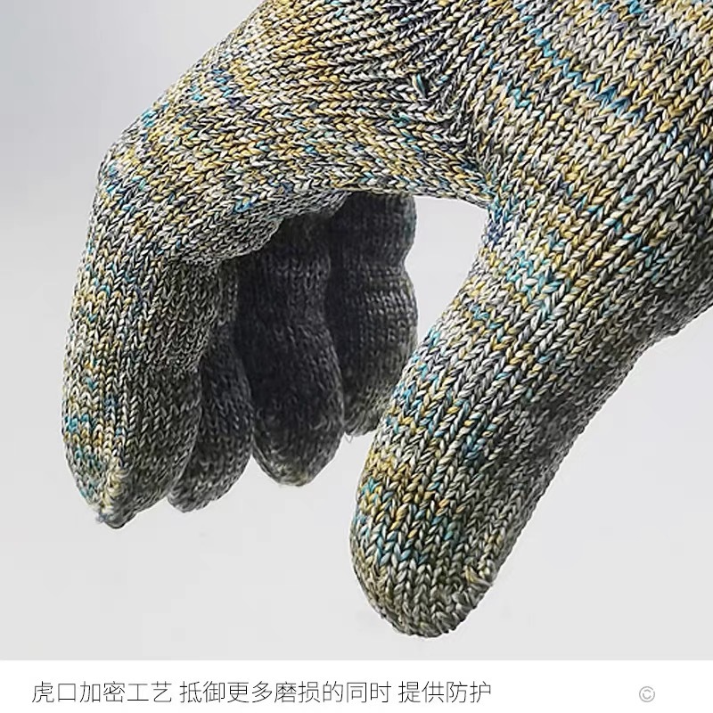 Gloves, nylon dirt-resistant labor protection line, wear-resistant industrial protection, anti-slip for construction sites, thickened, free shipping for hands pic 7